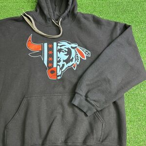 Chicago Bulls Bears Black hawks Mashup Hoodie Sweater‎ Black Mens XL